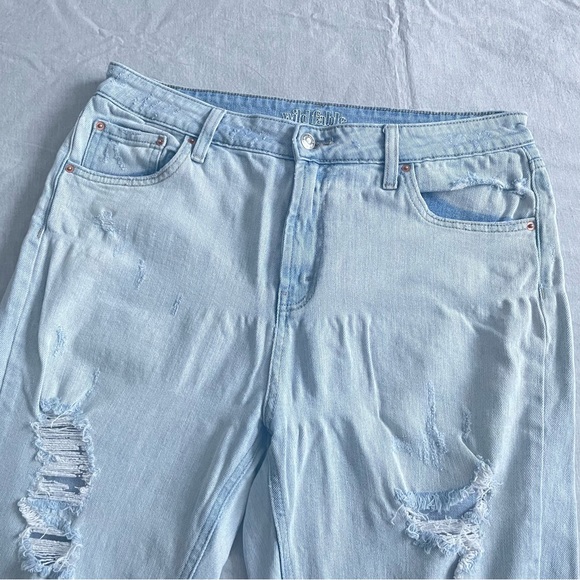 Wild Fable High Rise Distressed Mom Jean - 12 - Picture 5 of 9